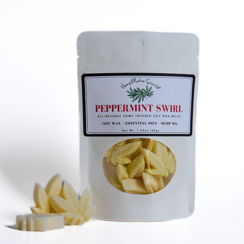 Peppermint Swirl | Hemp-Infused Soy Wax Melts
